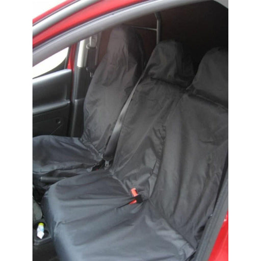 Black Heavy Duty Water Resistant For Ford Transit 14> Seat Cover Set - Pair ukcampingandleisure  - Dynamic Drive