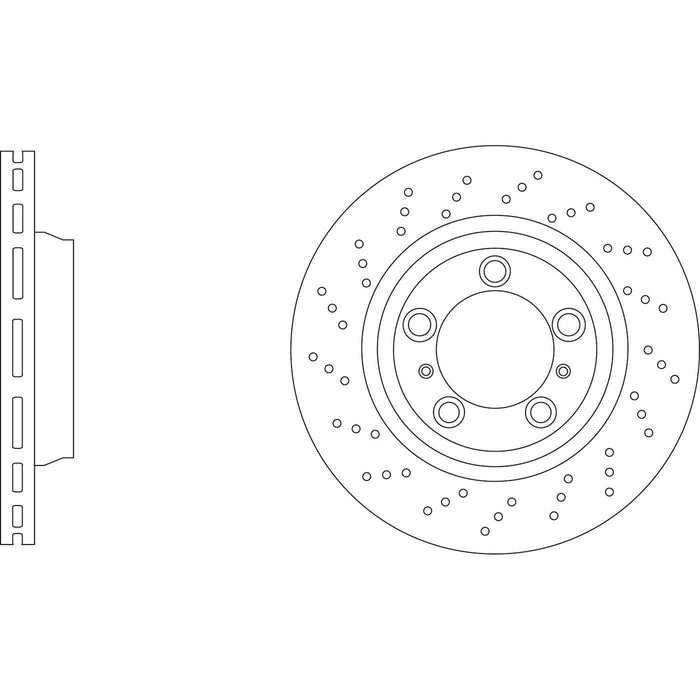 Apec Brake Disc Front Left Fits Porsche 911 Boxster