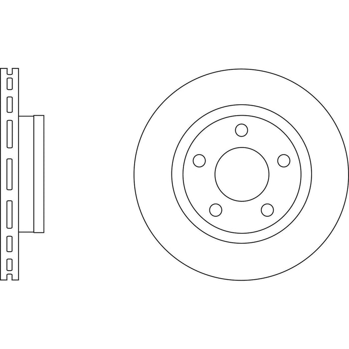 Apec Brake Disc Rear Fits Audi A6 S6 VW Passat