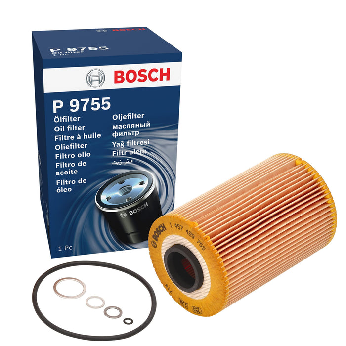 Genuine Bosch Car Oil Filter P9755 fits BMW 6 635i CSi - 3.4 - 87-89 1457429755