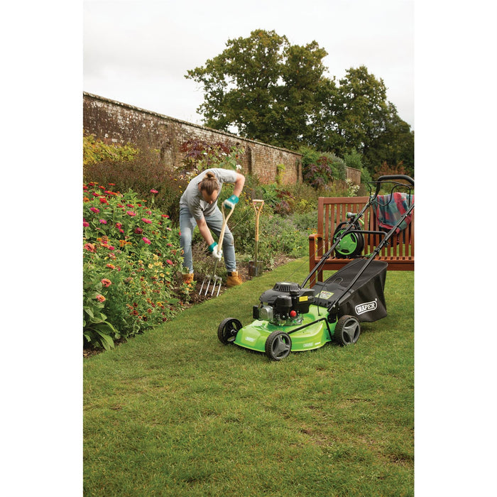 Draper Composite Deck Petrol Lawn Mower, 390mm, 132cc/3.3HP 58567 Draper  - Dynamic Drive