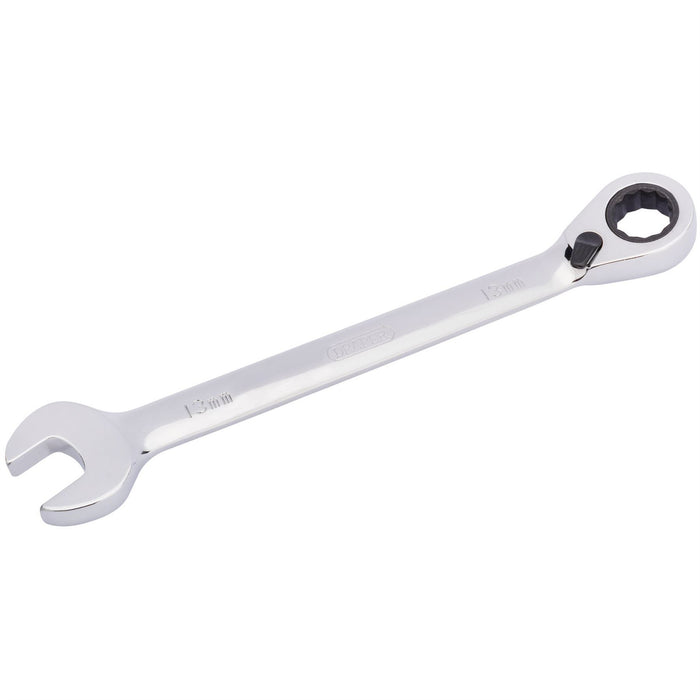 Draper HI-TORQ Metric Reversible Ratcheting Combination Spanner, 13mm