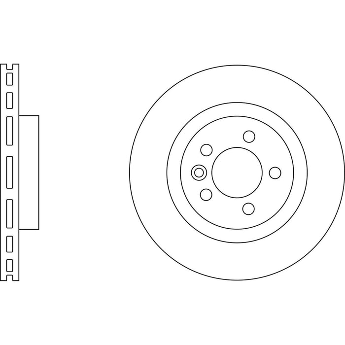 Genuine APEC Front Brake Discs & Pads Set Vented for Land Rover Discsovery