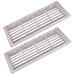 2x MPK Recessed Caravan Motorhome White Fridge Air Vent L375 X W150 5039.2W MPK  - Dynamic Drive