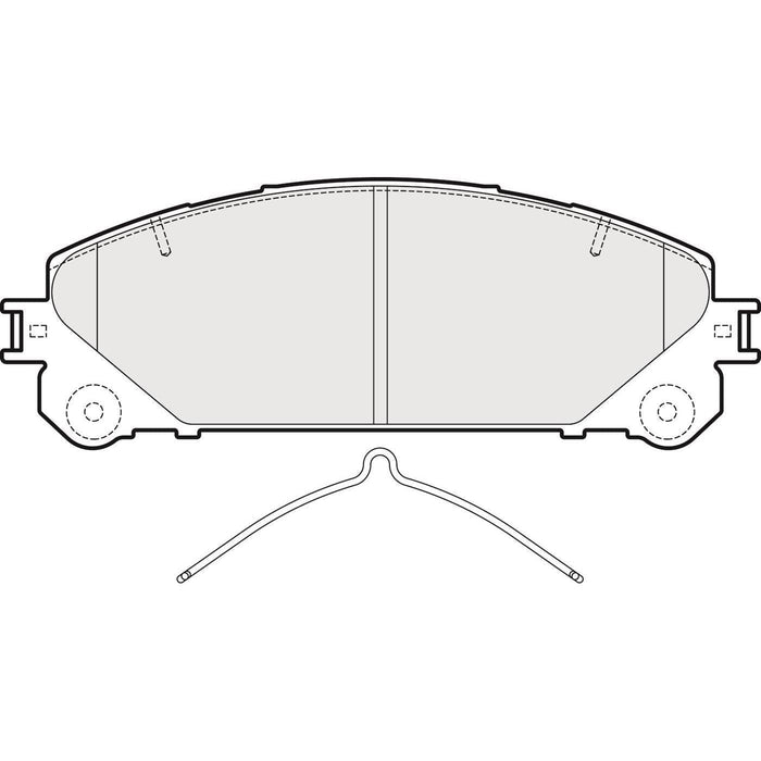 Apec Brake Pads Front Fits Lexus Nx200 Nx300 Rx200 Rx450 Rxl450 Toyota Rav-4