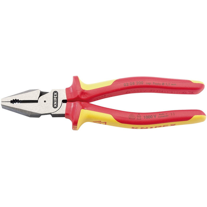 Draper Knipex 02 08 200UKSBE VDE Fully Insulated High Leverage Combination Plier