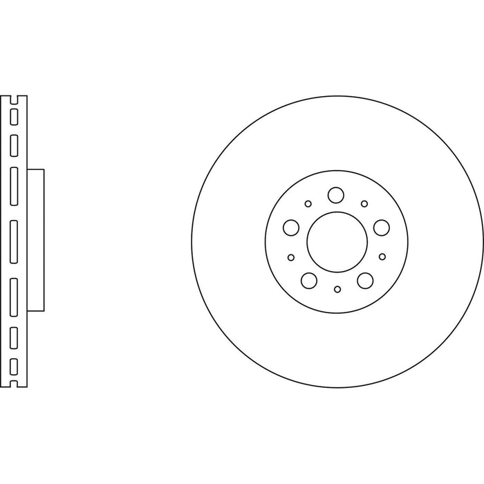 Genuine APEC Front Brake Discs & Pads Set Vented for Volvo V70 Apec  - Dynamic Drive