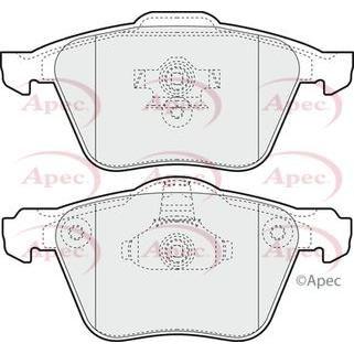 Apec Brake Pads Front Fits Volvo S60 V70 Apec  - Dynamic Drive