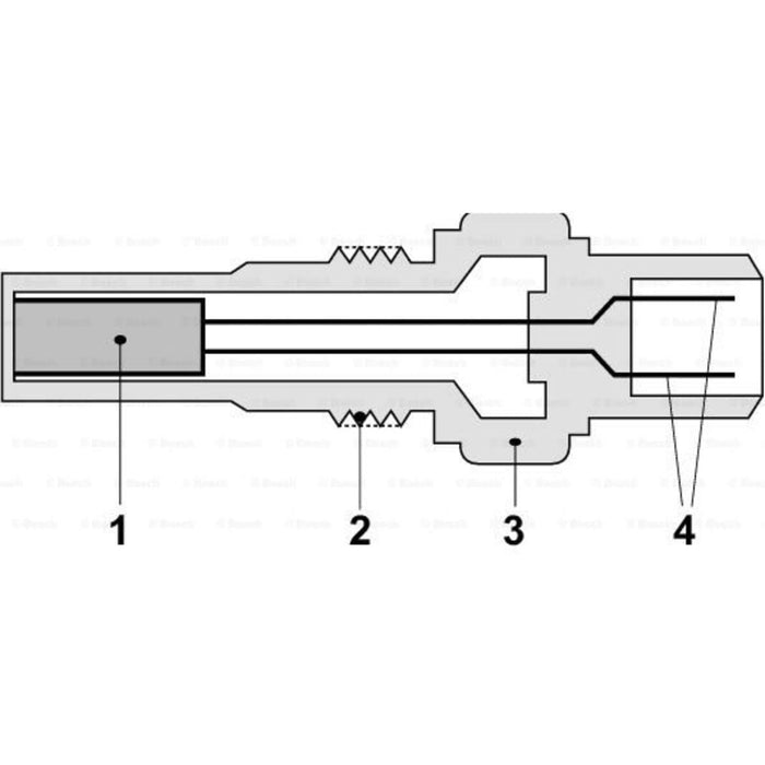 Genuine Bosch Temperature Sensor fits DAF XF 410 - 12.9 4x2 - 12- 0281002412