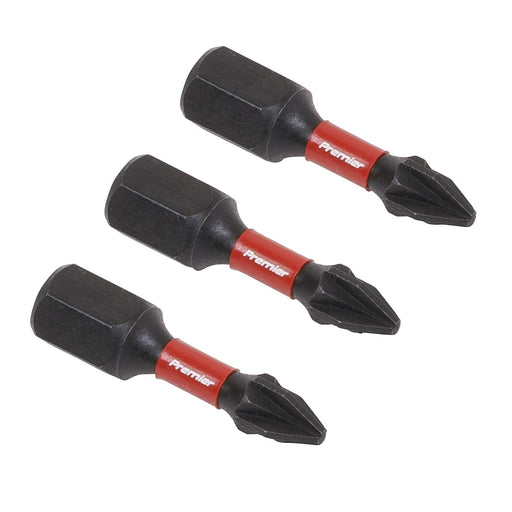 Sealey Pozi #1 Impact Power Tool Bits 25mm 3pc AK8207 Sealey  - Dynamic Drive