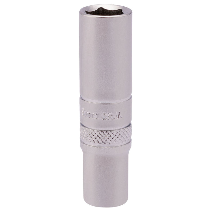 Draper 6 Point Deep Socket, 1/4" Sq. Dr., 9mm 82139