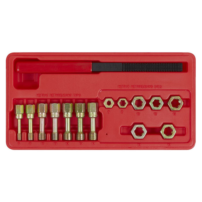 RE-THREADER KIT 15PC METRIC Sealey  - Dynamic Drive