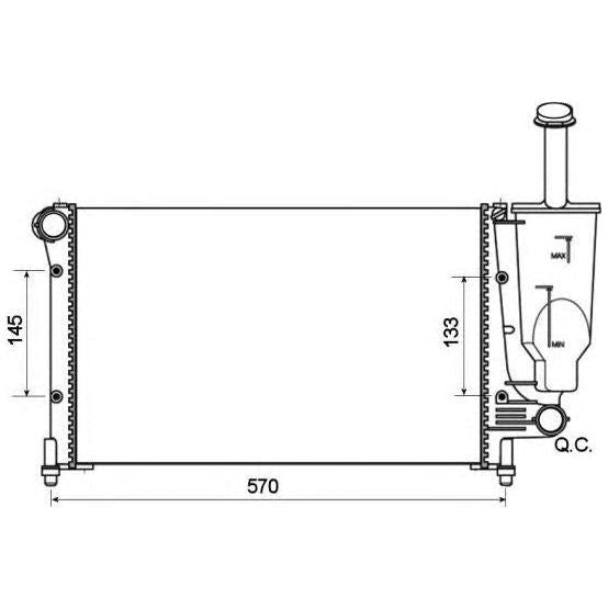 NRF Radiator 53128A