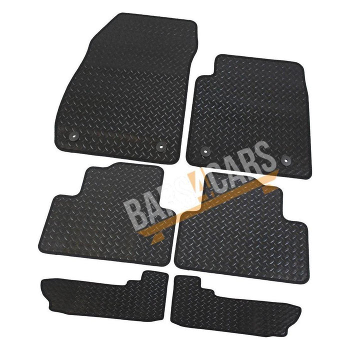 White Trim Tailored Rubber Car Mats Vauxhall Zafira 12 Tourer 6Pce Set Set of 6xl 4 Clips UKB4C  - Dynamic Drive