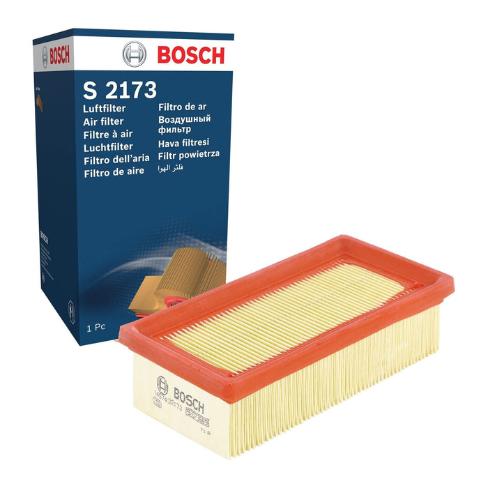 Genuine Bosch Car Air Filter S2173 fits Fiat Panda iE - 1.1 - 95-04 1457432173