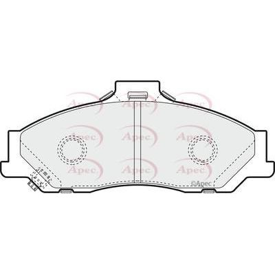 Apec Brake Pads Front Fits Ford Ranger Mazda B2500 Bt50 Apec  - Dynamic Drive