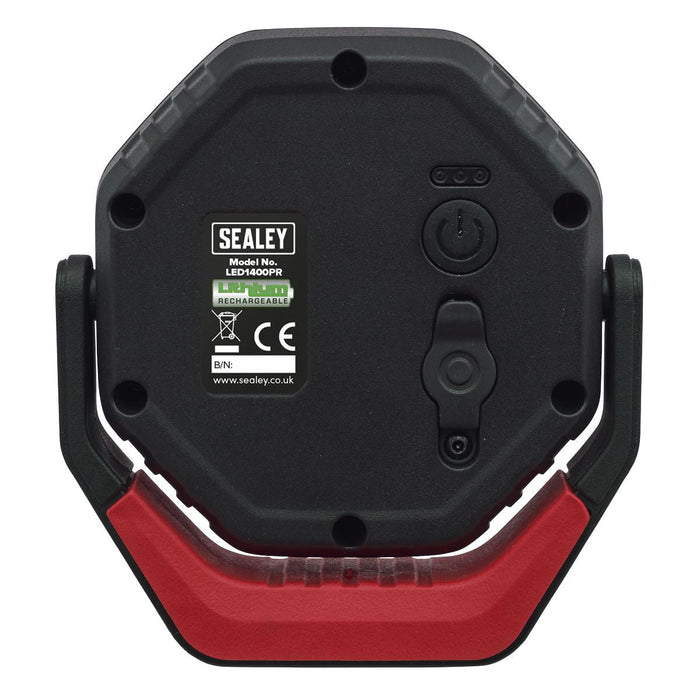 Sealey Rechargeable Pocket Floodlight with Magnet 360 14W COB LED Red Sealey  - Dynamic Drive