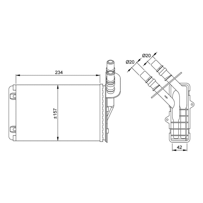 NRF Heater Radiator 53382