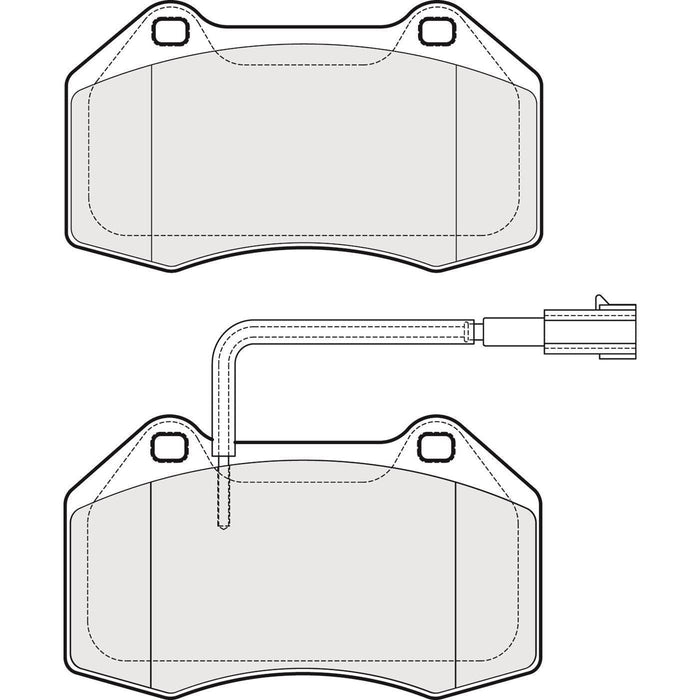 Apec Brake Pads Front Fits Alfa Romeo Mito Fiat Grande Punto