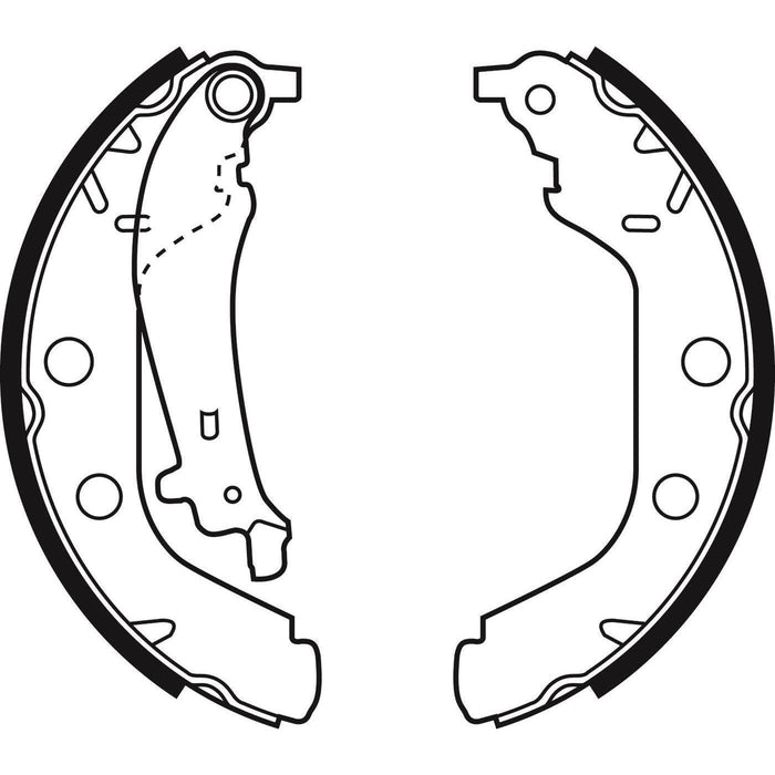 Apec Brake Shoe Rear Fits Peugeot 406