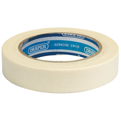 Draper Heavy Duty Masking Tape Roll, 50m x 25mm 63478 Draper  - Dynamic Drive