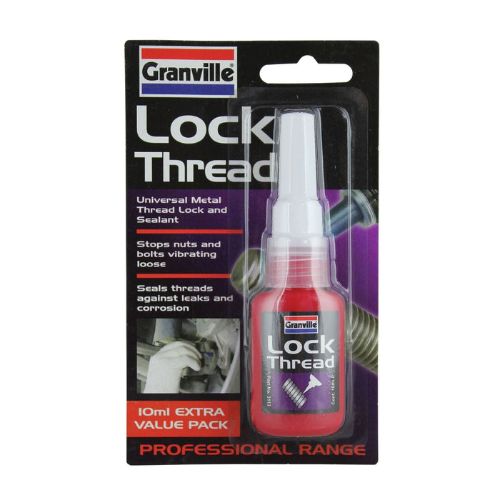 Granville Thread Lock Sealant Nut Bolt Screw Adhesive Vibration Resistant 10ml Granville  - Dynamic Drive