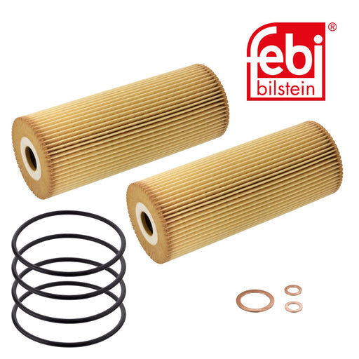 Febi 105764 Oil Filter Set Fits Mercedes 4411800109 4411800009 Febi Bilstein  - Dynamic Drive