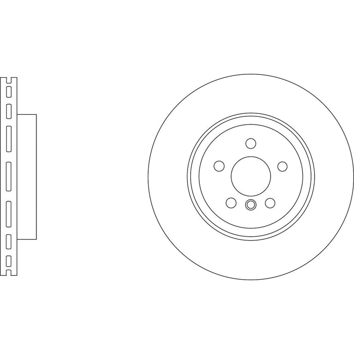 Genuine APEC Front Brake Discs & Pads Set Vented for BMW 7 Series