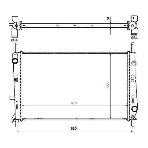 NRF Radiator 509528