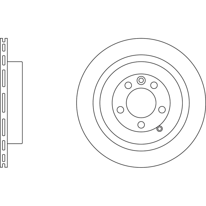 Genuine APEC Rear Brake Discs & Pads Set Vented for Land Rover Discsovery