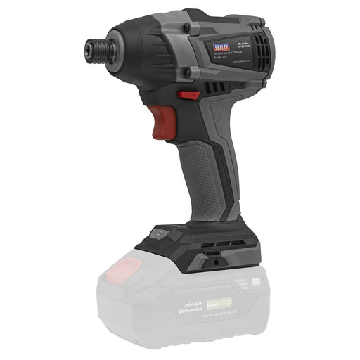 Sealey Brushless Impact Driver 20V SV20 Series 1/4"Hex 200Nm Body Only Sealey  - Dynamic Drive