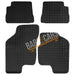 White Trim Tailored Black Rubber Car Mats for Hyundai Getz 02 ON Set of 4 UKB4C  - Dynamic Drive