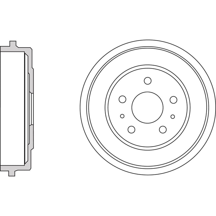 Apec Brake Drum Rear Fits Ford Focus