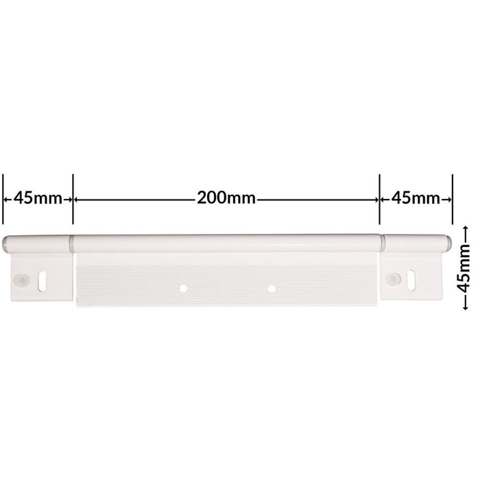 Hinge White (C06) for Caravan/Motorhomes Nova  - Dynamic Drive