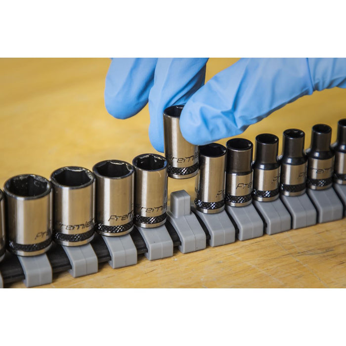 Sealey Socket Set 13pc 1/4"Sq Drive Metric Black Series AK7990