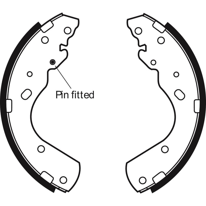 Apec Brake Shoe Rear Fits Ford Ranger Mazda B2500 Bt50