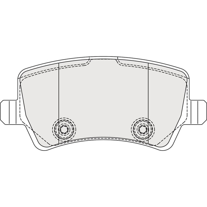 Genuine APEC Rear Brake Disc & Pads Set Solid for Land Rover Freelander 2 Apec  - Dynamic Drive