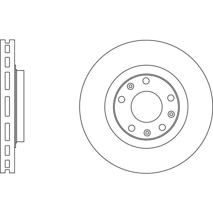 Genuine APEC Front Brake Discs & Pads Set Vented for Cadillac CTS Sport