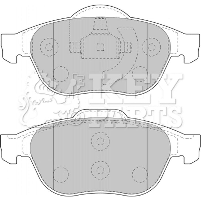 Genuine Key Parts KBP1731 Front Brake Pads (Ate-Teves) Key Parts  - Dynamic Drive