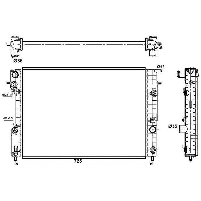 NRF Radiator 519689