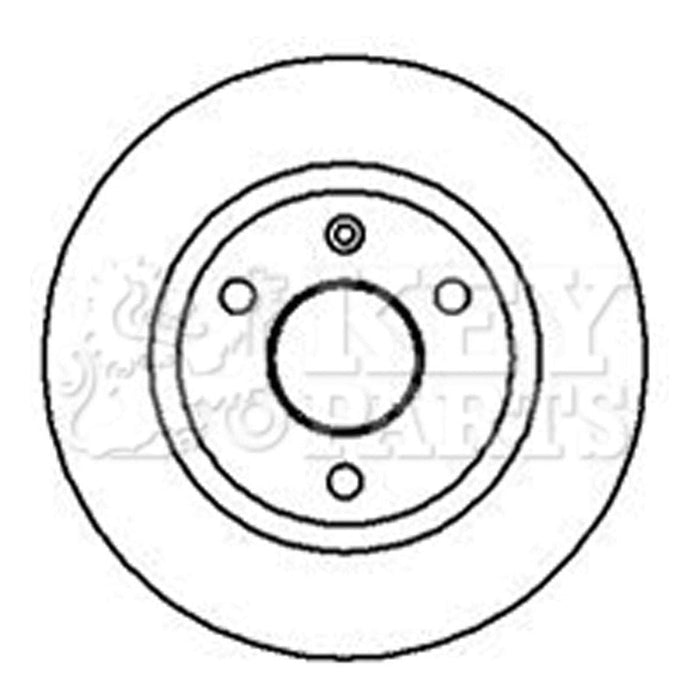 Genuine Key Parts KBD4004 Brake Disc Pair (Front)