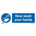 Sealey Mandatory Safety Sign Now Wash Your Hands Self-Adhesive Vinyl Pack of 10 Sealey  - Dynamic Drive