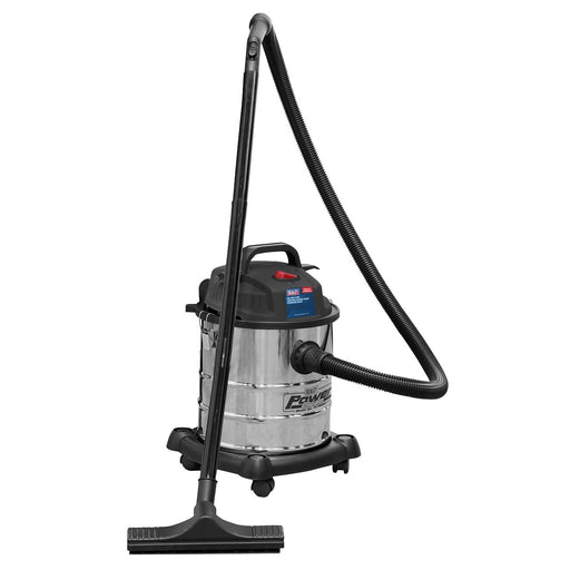 Sealey Vacuum Cleaner Wet & Dry 20L 1200W/230V Stainless Drum PC195SD Sealey  - Dynamic Drive