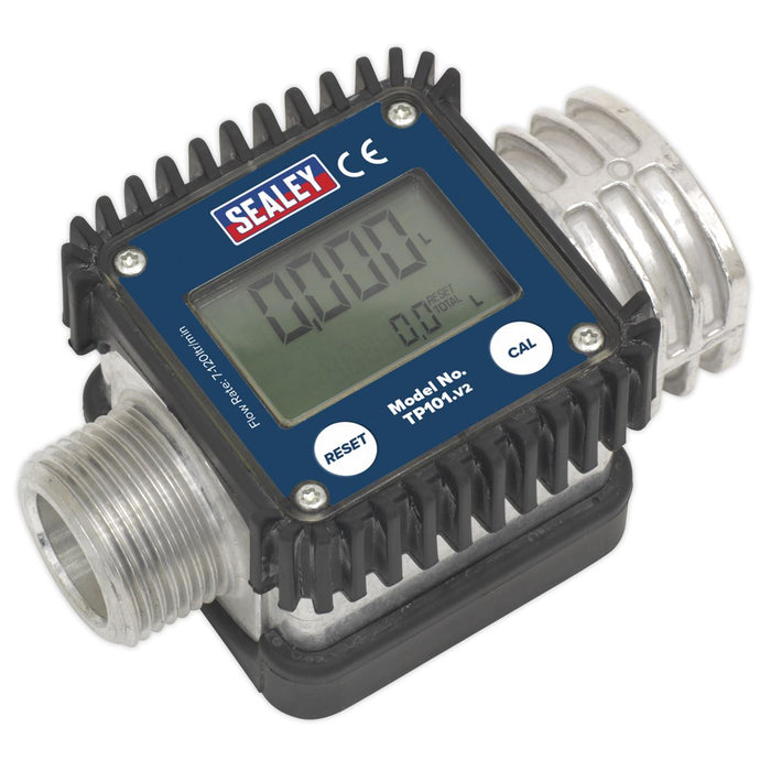 Sealey Digital Diesel & Fluid Flow Meter TP101 Sealey  - Dynamic Drive