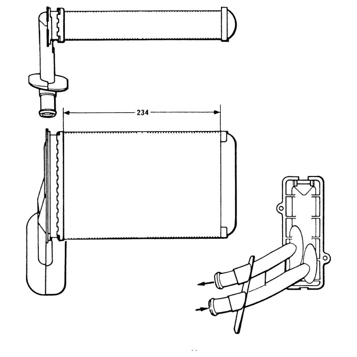 NRF Heater Radiator 58623