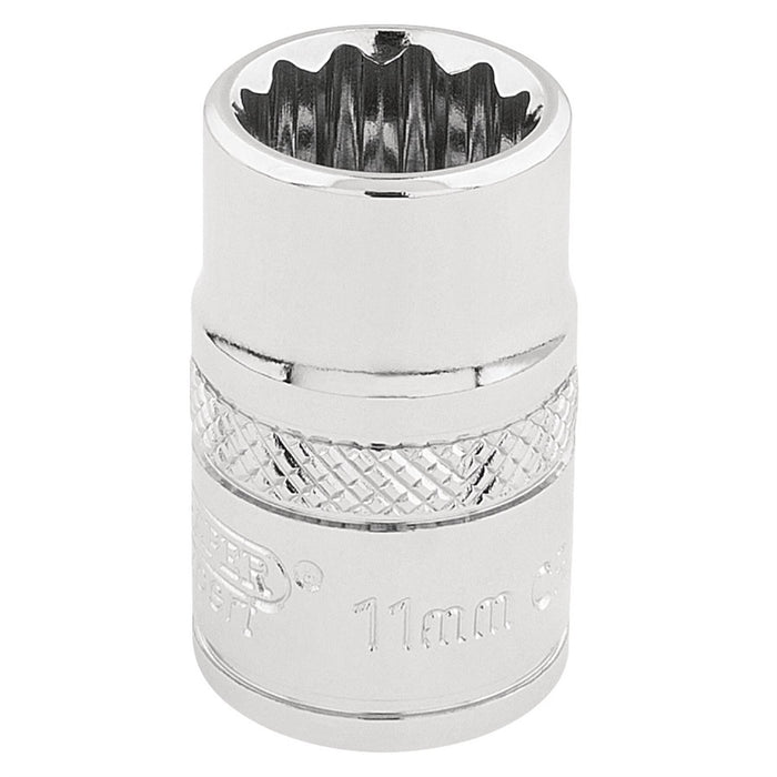 Draper HI-TORQ 12 Point Socket, 3/8" Sq. Dr., 11mm 32771 Draper  - Dynamic Drive