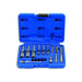 Laser Specialist Thin Wall Glow Plug Socket Set 1/4"D, 3/8"D 18pc 6424 Laser Tools  - Dynamic Drive