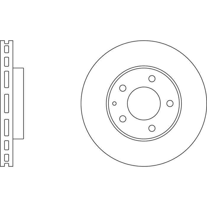 Apec Brake Disc Front Fits Mazda Eunos Mpv Xedos