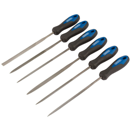 Draper Soft Grip Needle File Set, 140mm (6 Piece) 83982 Draper  - Dynamic Drive