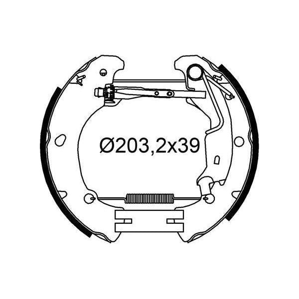 Valeo Drum Brake Fast Fit Kit 554991 Automotive Part fits Fiat Valeo  - Dynamic Drive